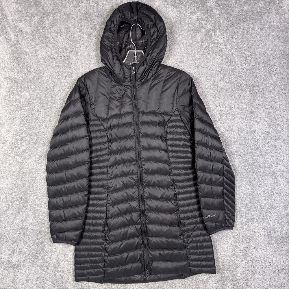 Eddie‎ Bauer Down Jacket Women's S Astoria Hooded Quilted Puffer Parka Floral